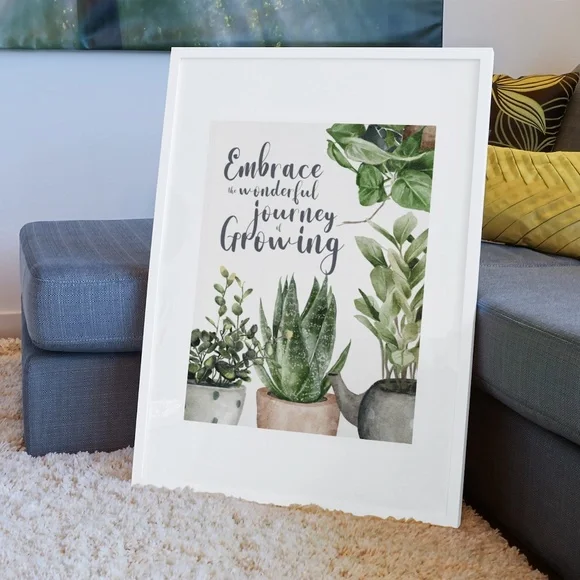 Watercolor Plants Botanical Wall Art Illustration Print Poster Unframed - Picture 8 of 9